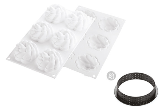 MimoMix - Kit Tarte Ring Blume, 6 Nutzen