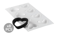 MimoMix - Kit Tarte Ring Herz 80x70mm, 8 Nutzen
