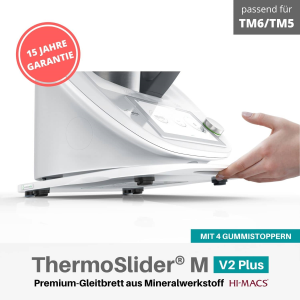 MimoMix - ThermoSlider&#174; M | V2 Plus | Alpine White | Premium-Gleitbrett f&#252;r Thermomix TM6/TM5