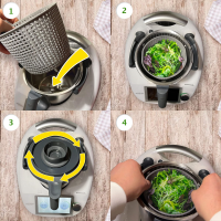 MimoMix - Salatschleuder-Aufsatz f&amp;#252;r den Thermomix TM6, TM5